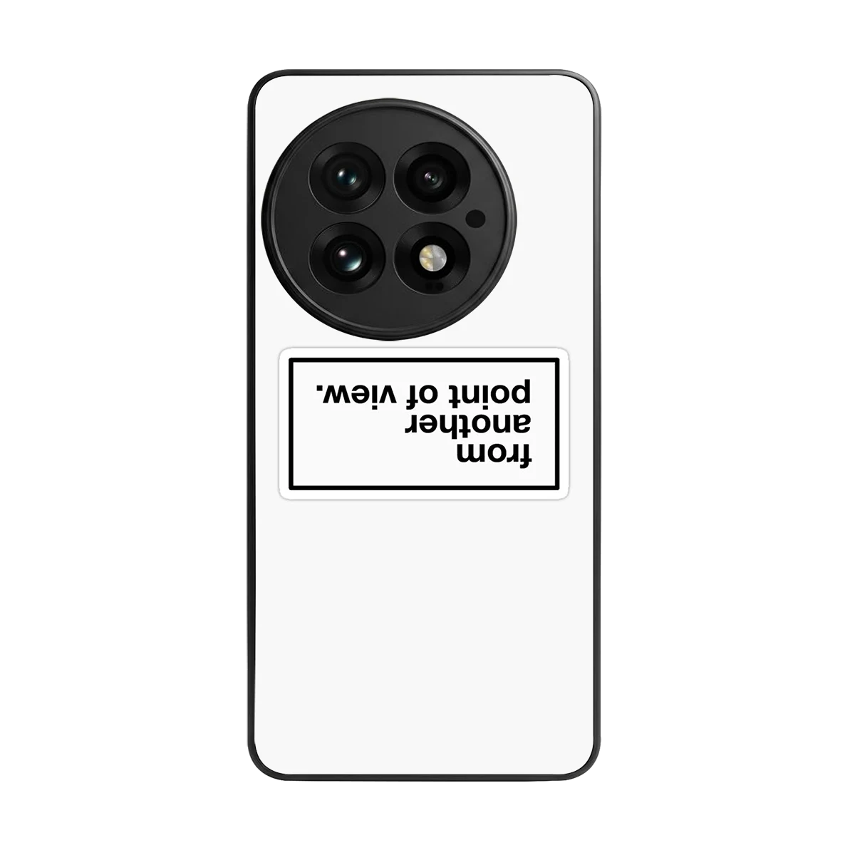 Point Of View White Edition back phone cover | glass case for oneplus 13