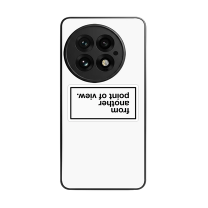 Point Of View White Edition back phone cover | glass case for oneplus 13