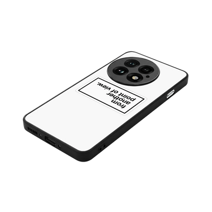 Point Of View White Edition stylish phone case for oneplus 13 | glossy glass and slim fit