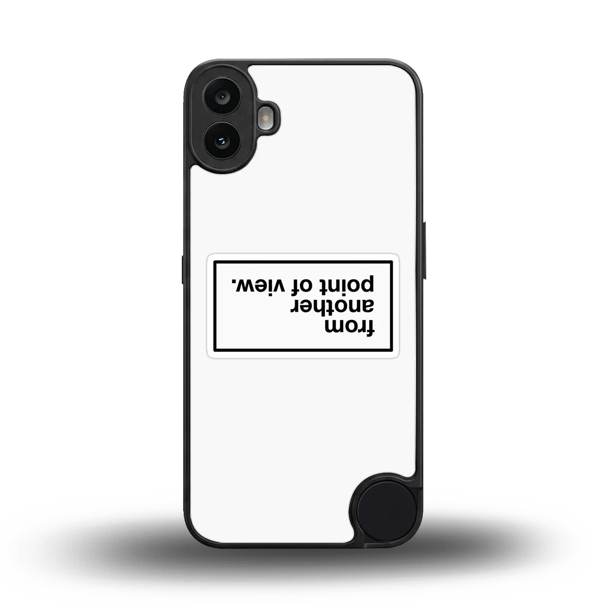 Point Of View White Edition back phone cover | glass case for cmf nothing phone 1
