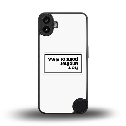 Point Of View White Edition back phone cover | glass case for cmf nothing phone 1