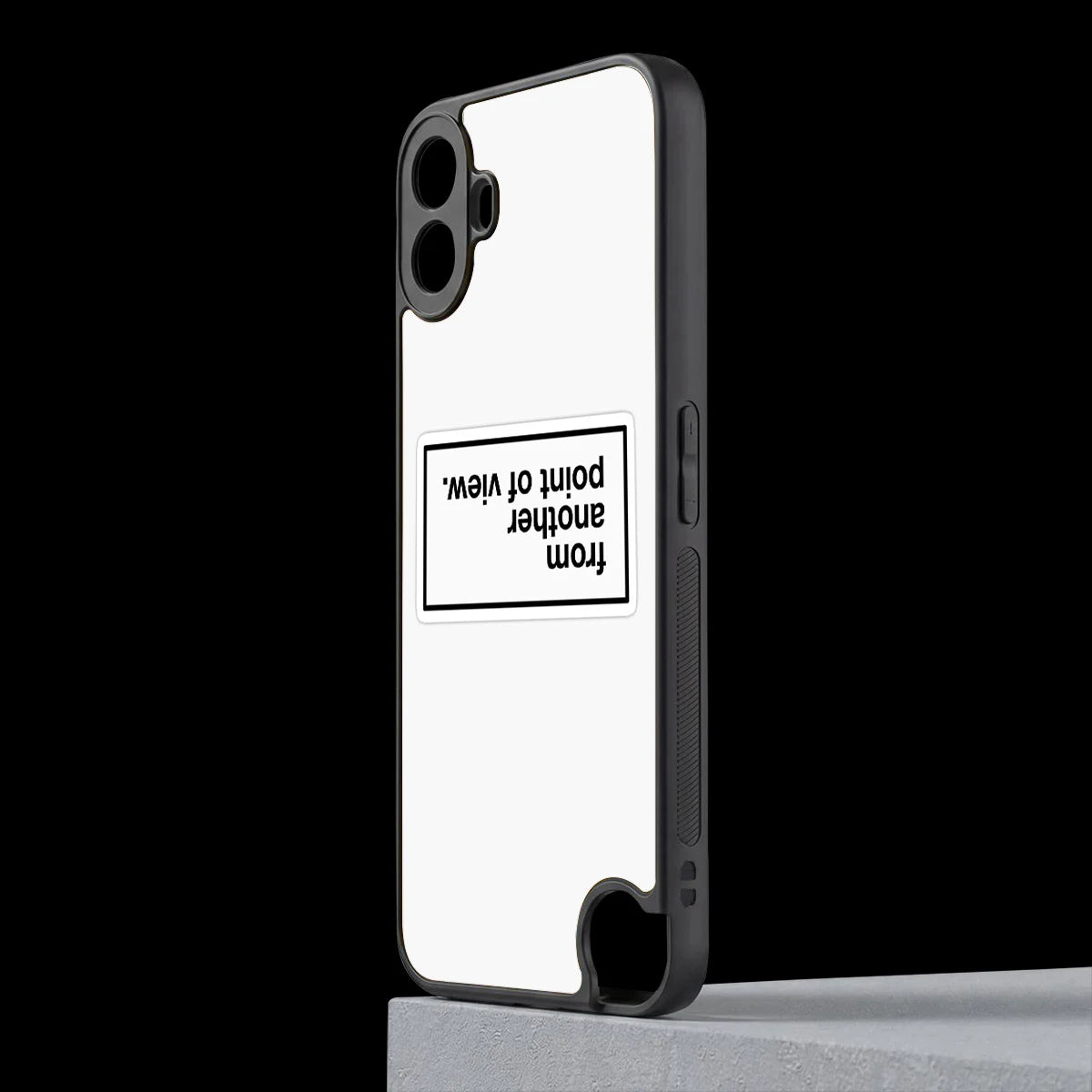 Point Of View White Edition cmf nothing phone 1 mobile cover | shockproof glass phone case