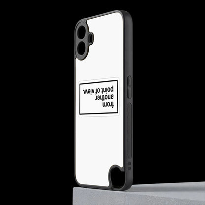 Point Of View White Edition cmf nothing phone 1 mobile cover | shockproof glass phone case