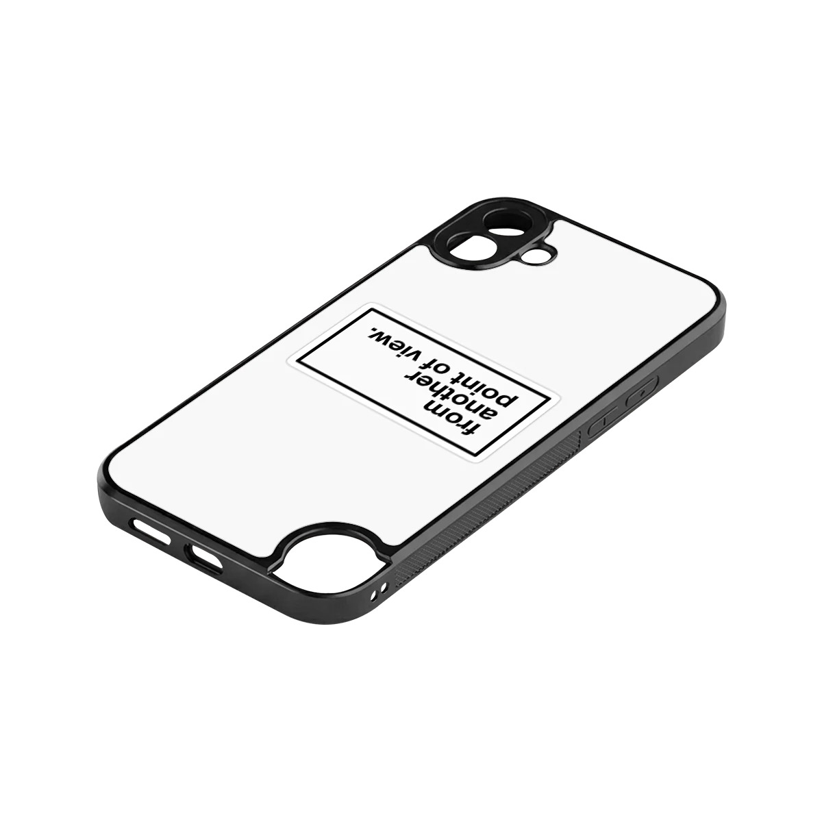 Point Of View White Edition stylish phone case for cmf nothing phone 1 | glossy glass and slim fit