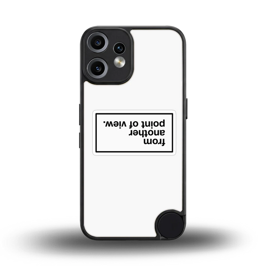 Point Of View White Edition back phone cover | glass case for cmf nothing phone 2 pro