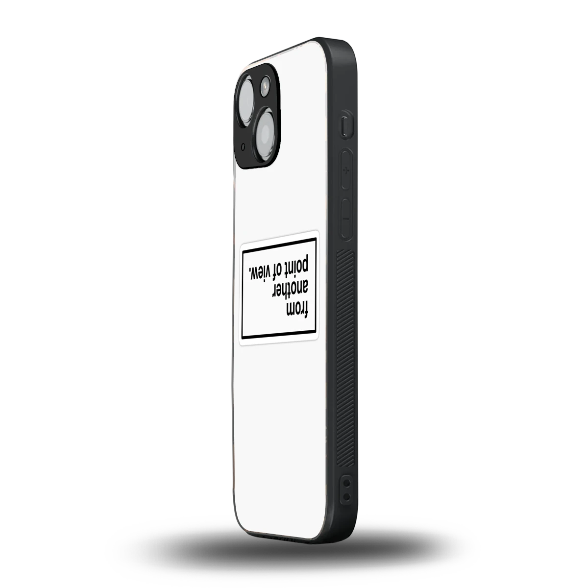 Point Of View White Edition iphone 12 mini mobile cover | shockproof glass phone case