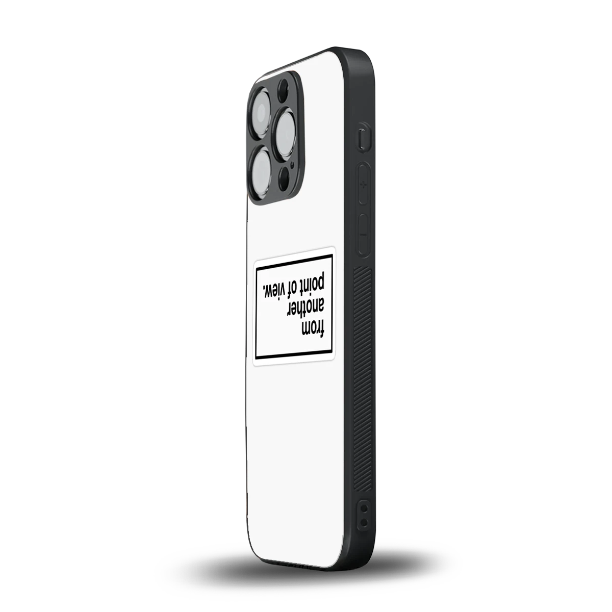 Point Of View White Edition iphone 12 pro mobile cover | shockproof glass phone case