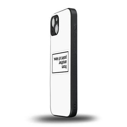 Point Of View White Edition iphone 14 plus mobile cover | shockproof glass phone case
