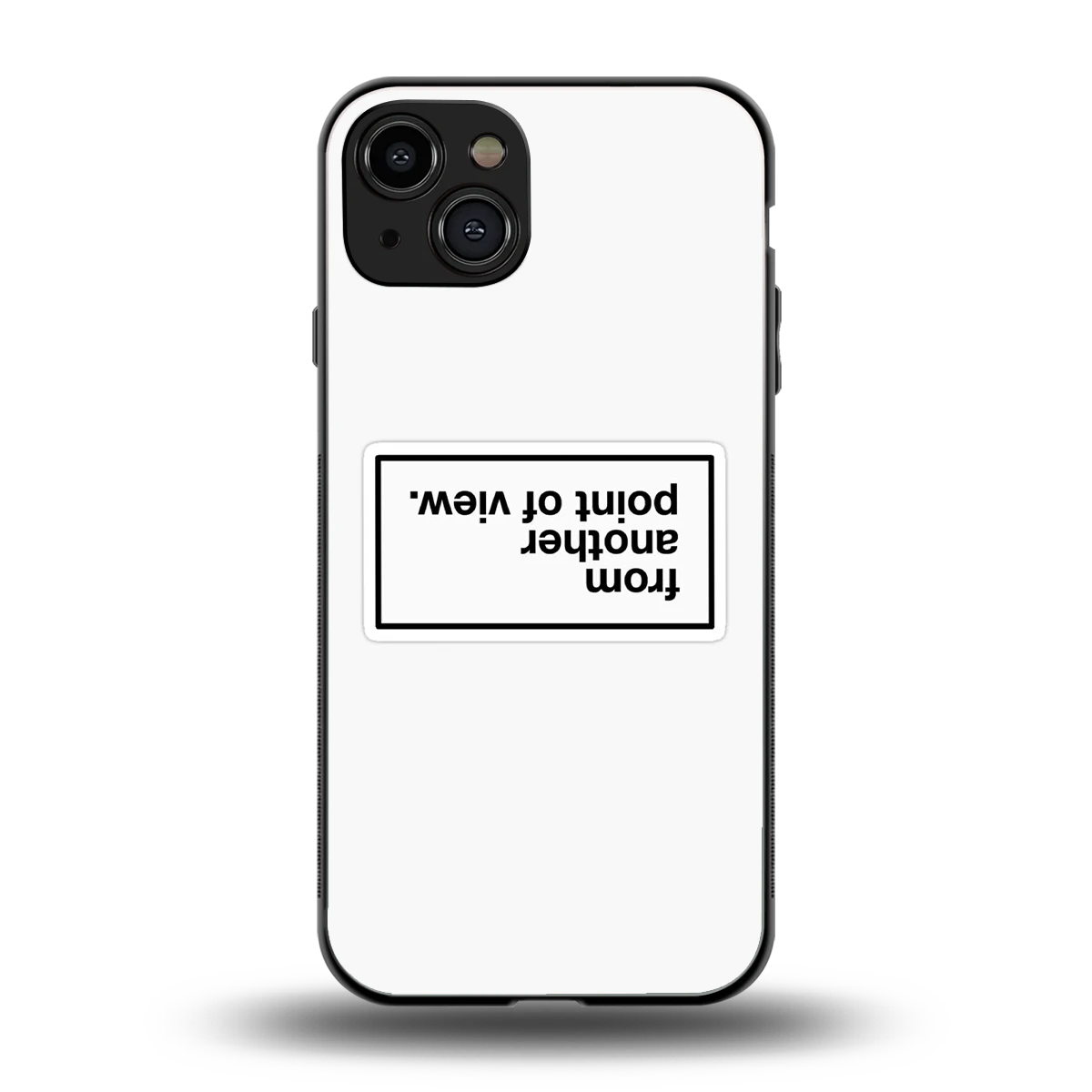 Point Of View White Edition back phone cover | glass case for iphone 15