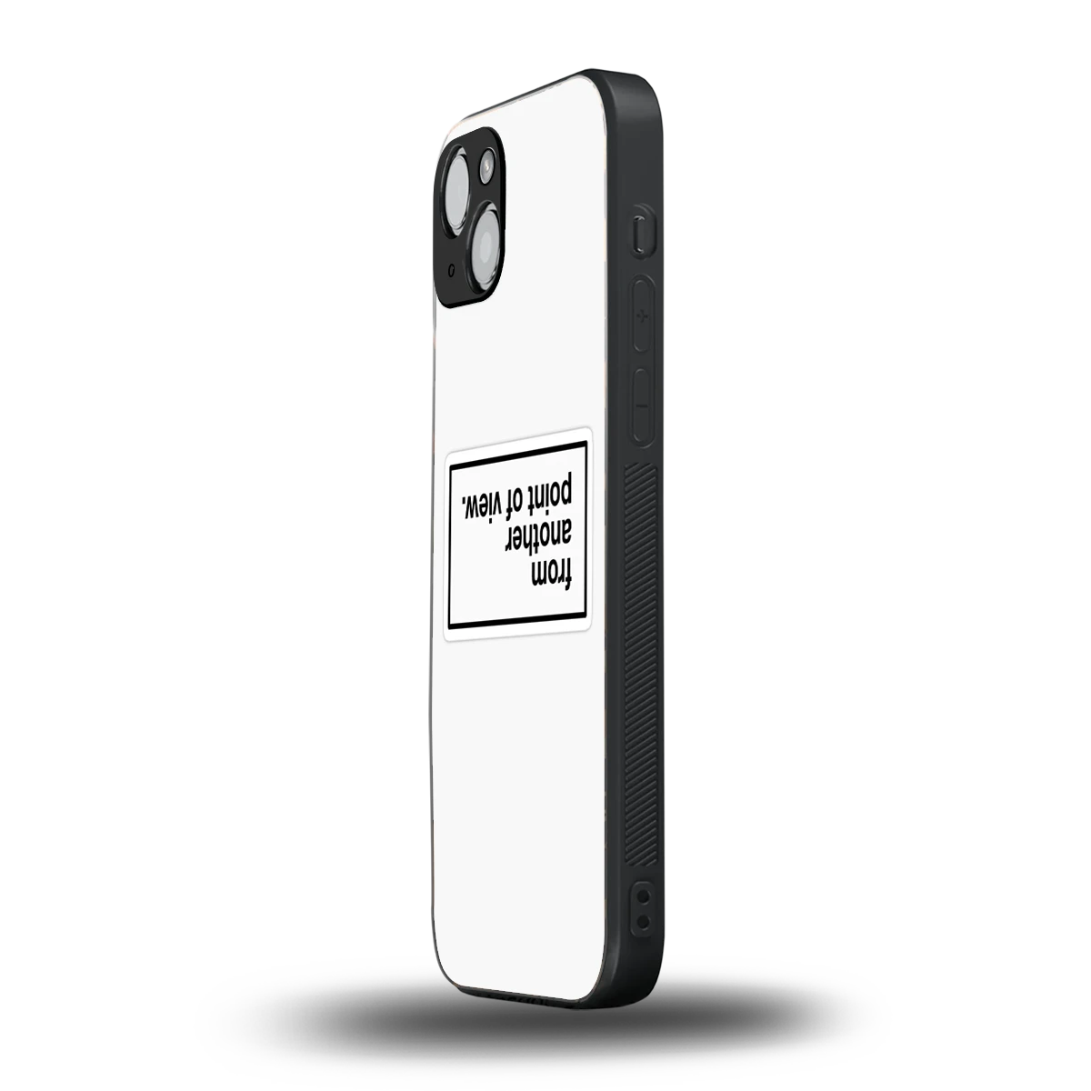 Point Of View White Edition iphone 15 mobile cover | shockproof glass phone case