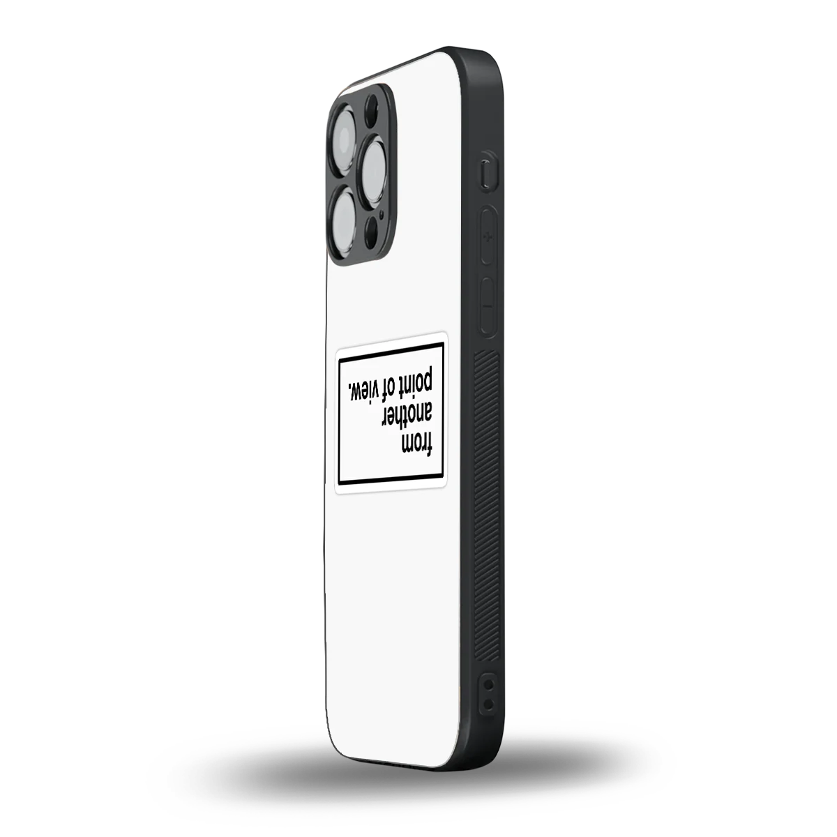 Point Of View White Edition iphone 16 pro max mobile cover | shockproof glass phone case