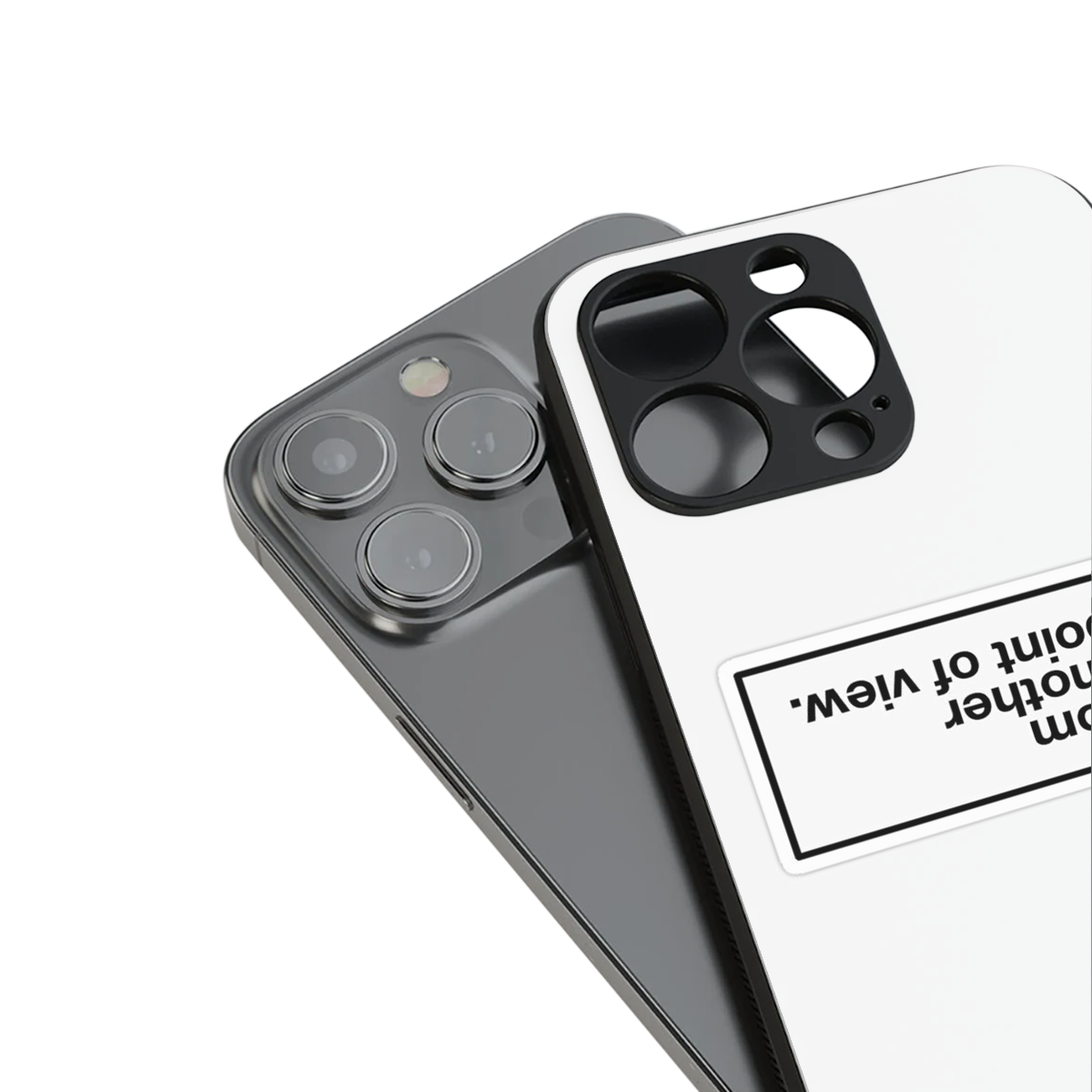 Point Of View White Edition Phone Case for Iphone 16 | Glass Case