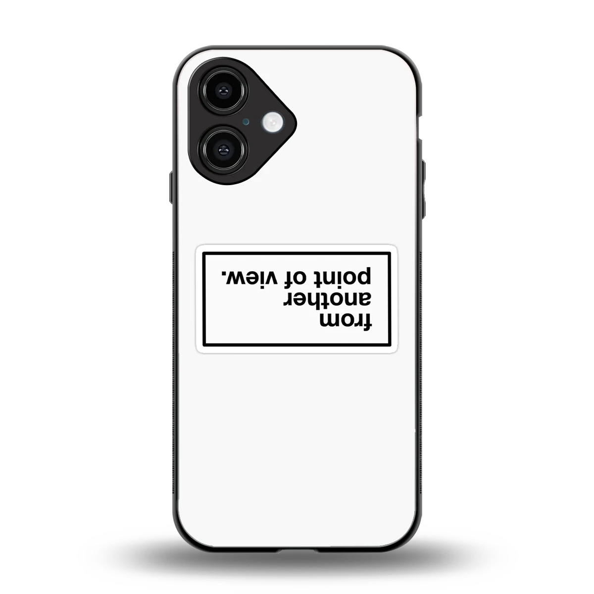Point Of View White Edition back phone cover | glass case for iphone 16