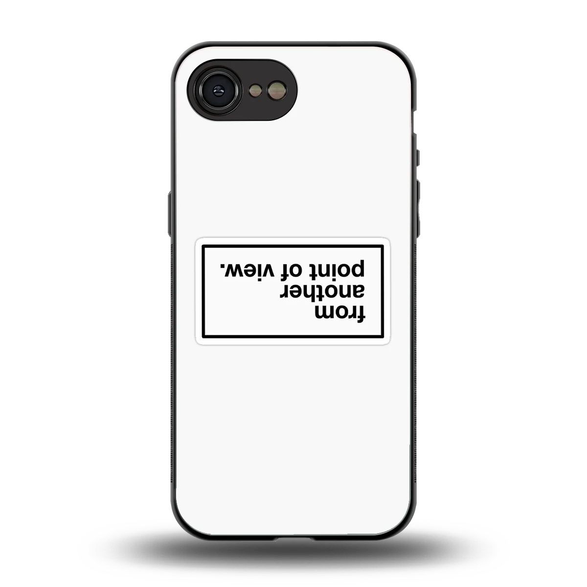 Point Of View White Edition back phone cover | glass case for iphone 16e