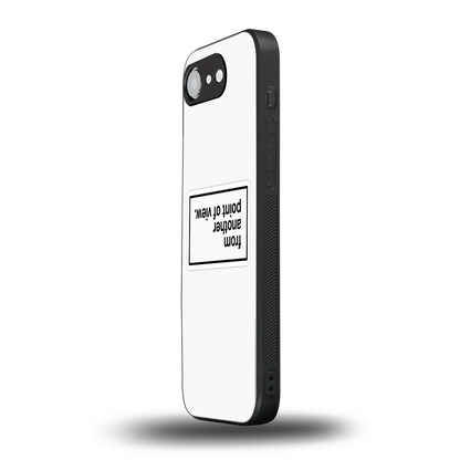 Point Of View White Edition iphone 16e mobile cover | shockproof glass phone case