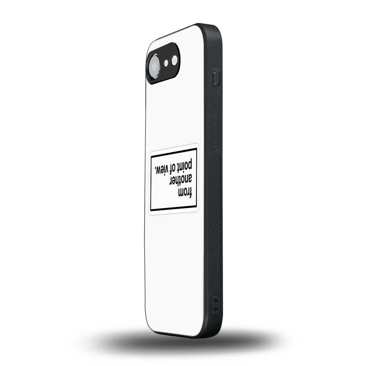 Point Of View White Edition iphone 17e mobile cover | shockproof glass phone case