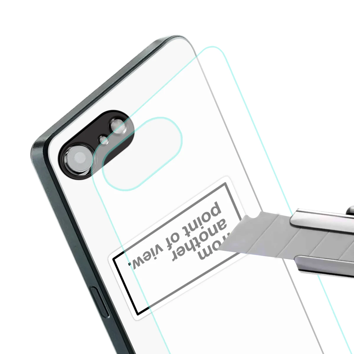 Point Of View White Edition stylish phone case for iphone 16e | glossy glass and slim fit