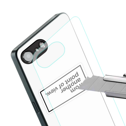 Point Of View White Edition stylish phone case for iphone 17e | glossy glass and slim fit