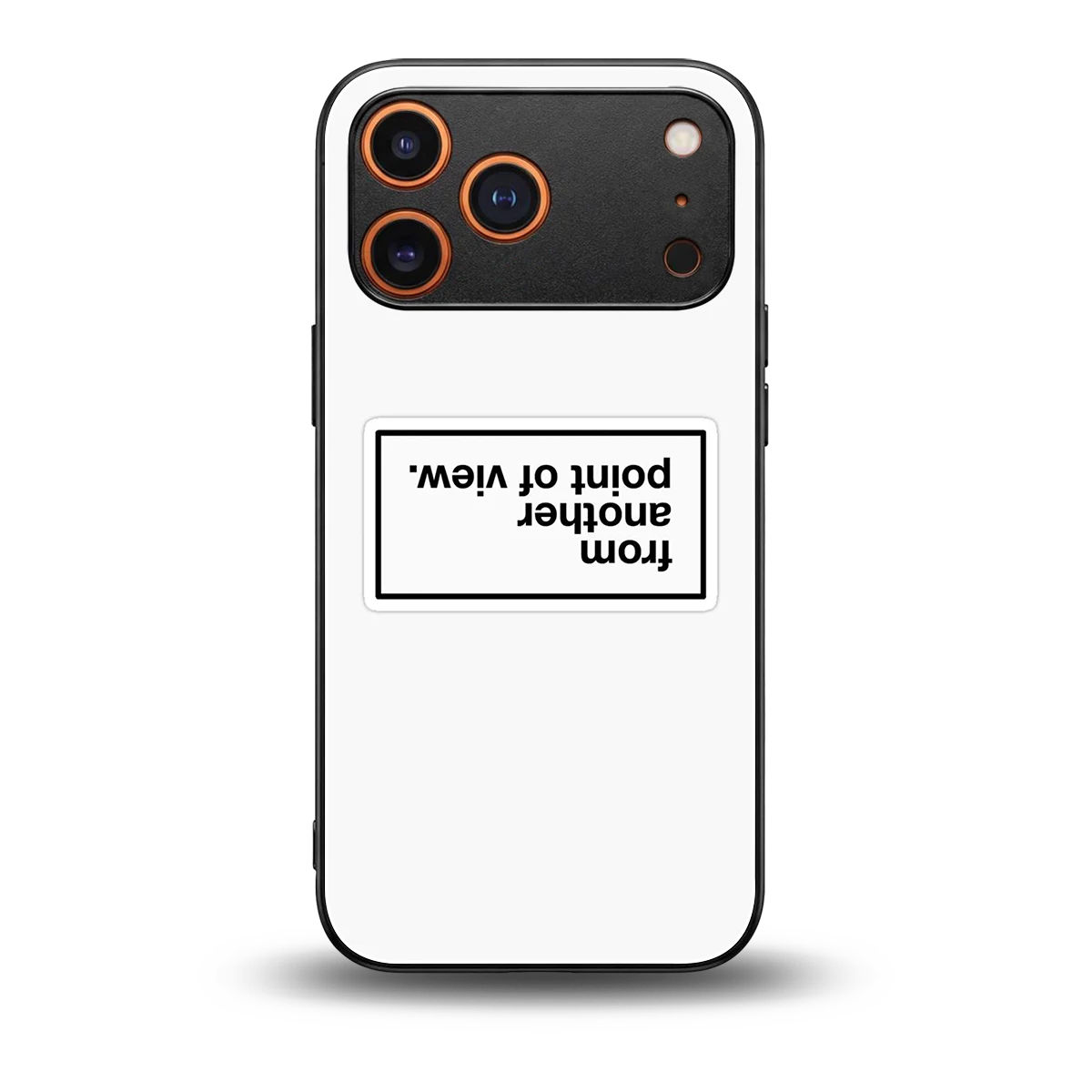 Point Of View White Edition back phone cover | glass case for iphone 17 pro