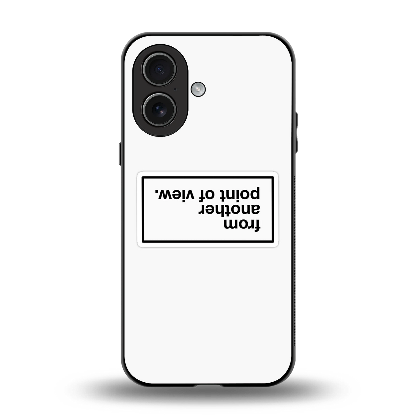 Point Of View White Edition back phone cover | glass case for iphone 17