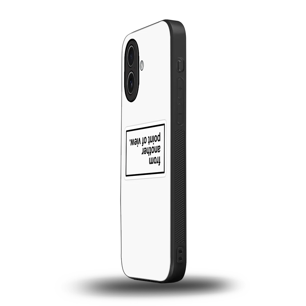 Point Of View White Edition iphone 17 mobile cover | shockproof glass phone case