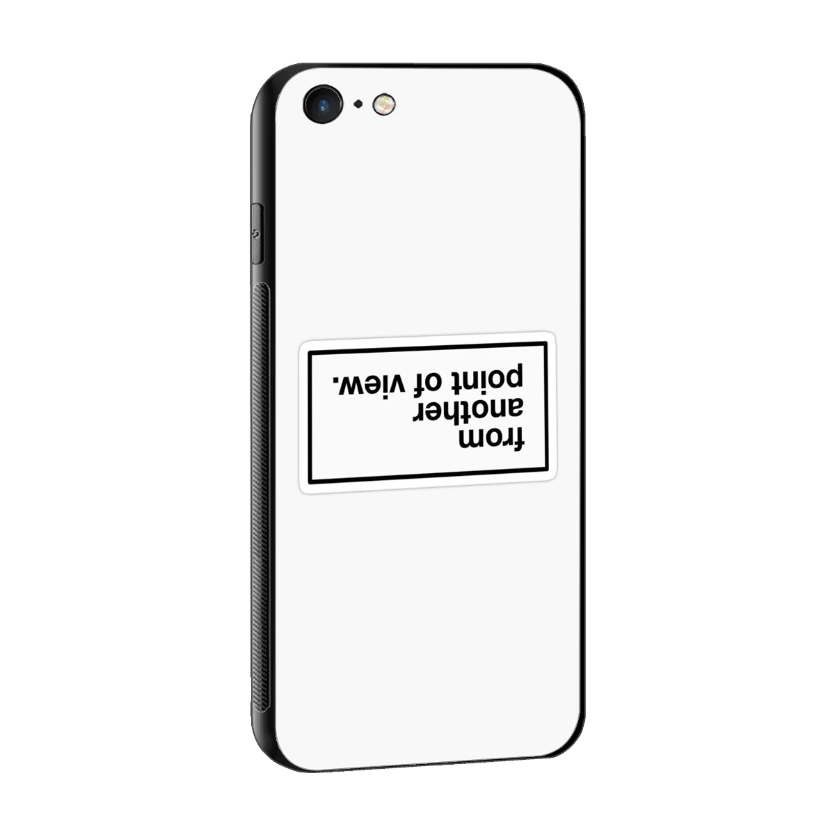 Point Of View White Edition sleek iphone 6 cover with tempered glass back and TPU edges