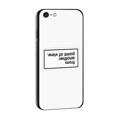 Point Of View White Edition sleek iphone 6 cover with tempered glass back and TPU edges