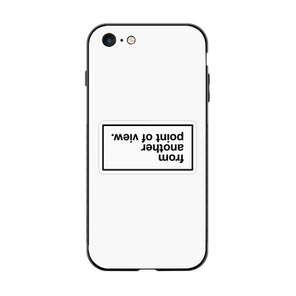 Point Of View White Edition back phone cover | glass case for iphone 6s