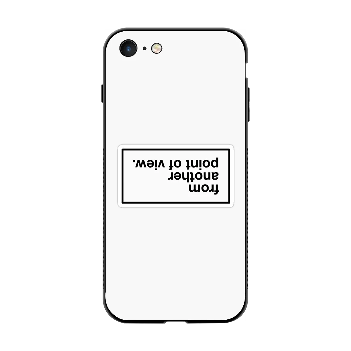Point Of View White Edition back phone cover | glass case for iphone 7