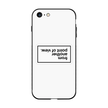 Point Of View White Edition back phone cover | glass case for iphone 7