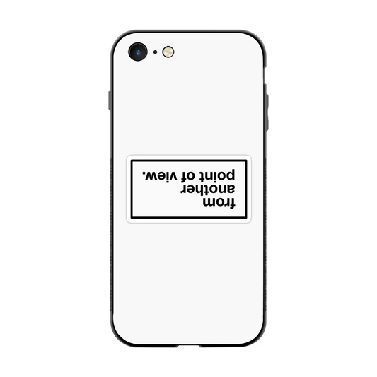 Point Of View White Edition back phone cover | glass case for iphone 7
