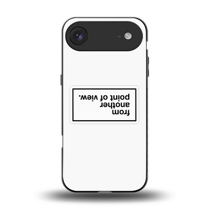 Point Of View White Edition back phone cover | glass case for iphone air
