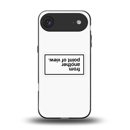Point Of View White Edition back phone cover | glass case for iphone air