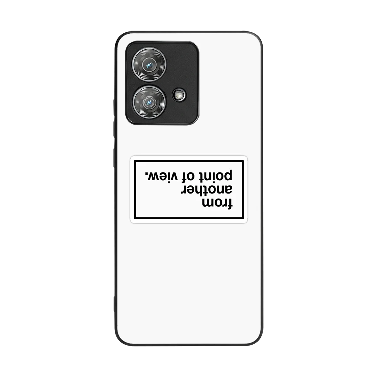 Point Of View White Edition back phone cover | glass case for motorola edge 40 neo 5g