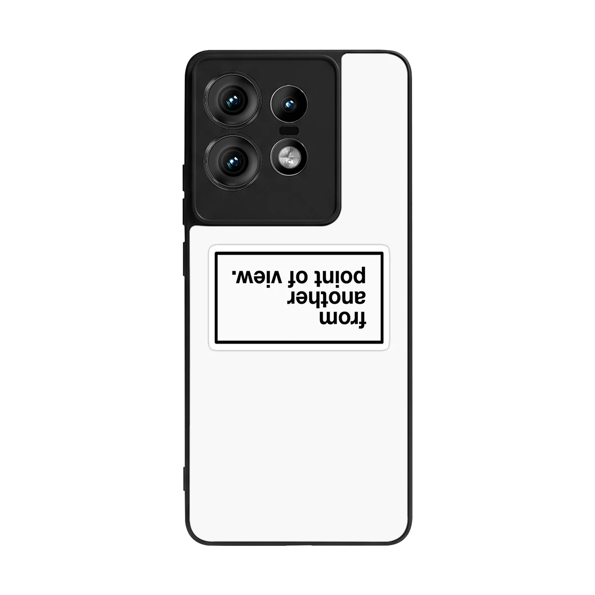 Point Of View White Edition back phone cover | glass case for motorola edge 50 pro