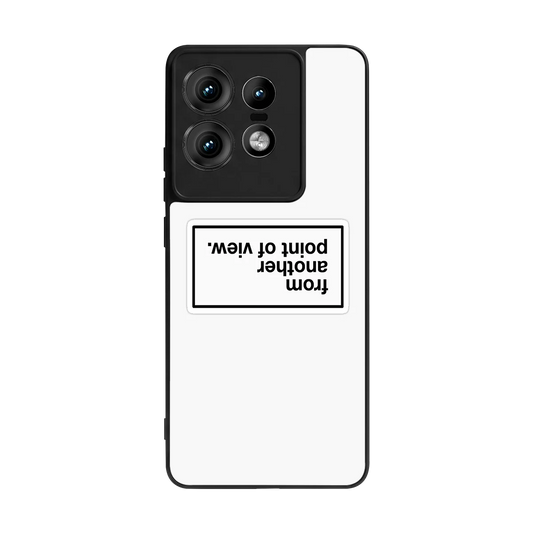 Point Of View White Edition back phone cover | glass case for motorola edge 50 pro