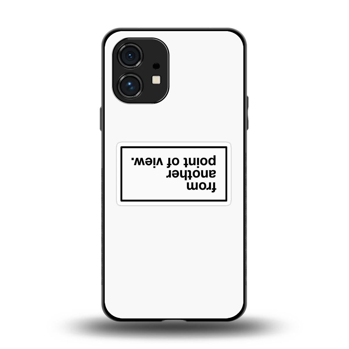 Point Of View White Edition back phone cover | glass case for nothing phone 1