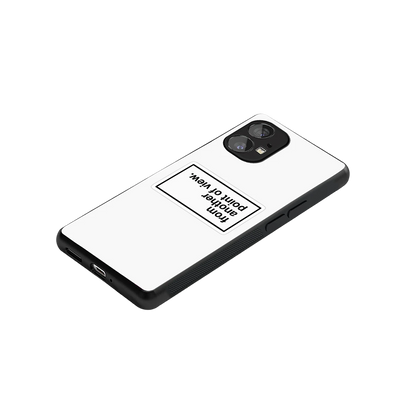 Point Of View White Edition stylish phone case for nothing phone 1 | glossy glass and slim fit