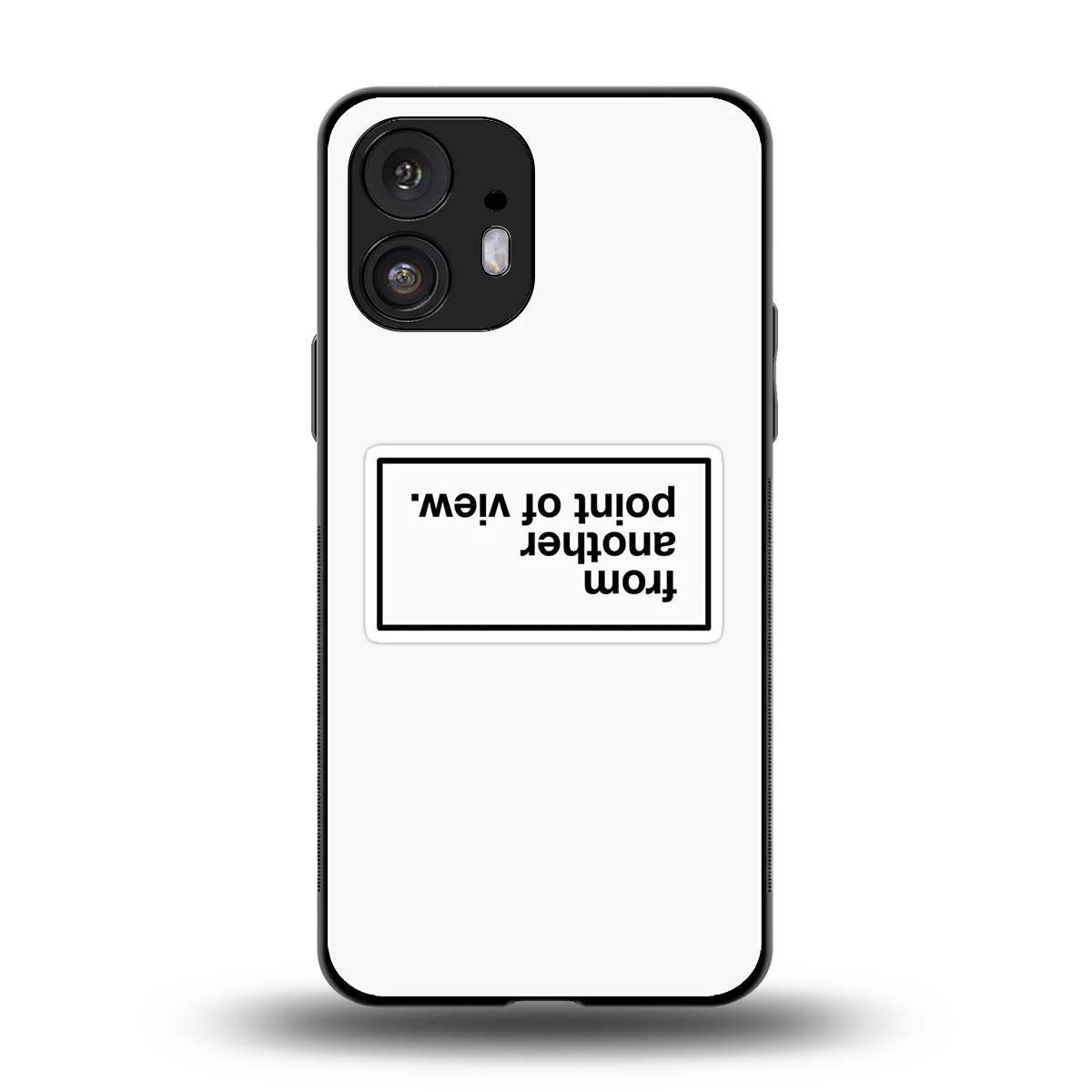 Point Of View White Edition back phone cover | glass case for nothing phone 2