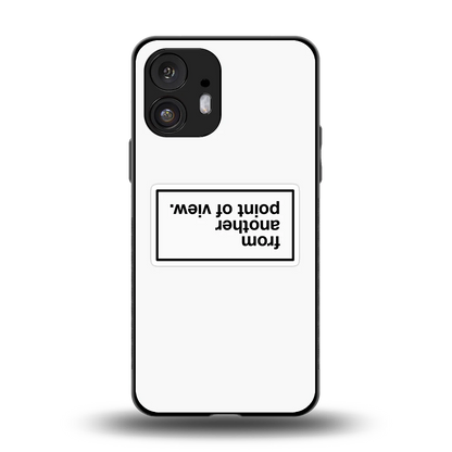 Point Of View White Edition back phone cover | glass case for nothing phone 2