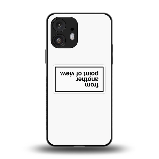 Point Of View White Edition back phone cover | glass case for nothing phone 2