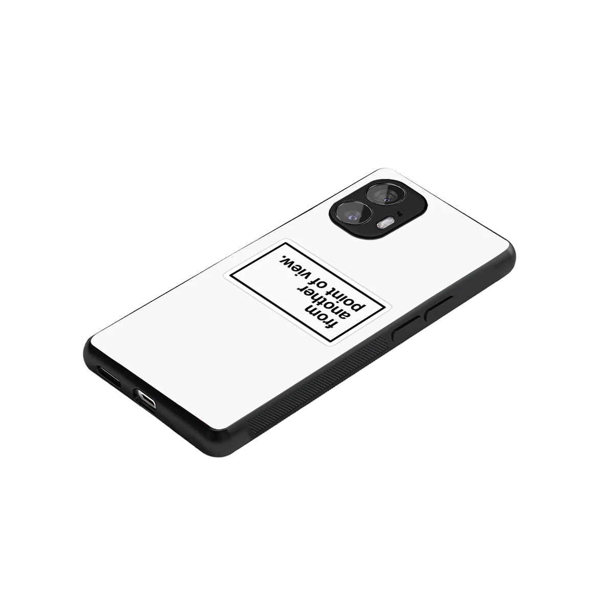 Point Of View White Edition stylish phone case for nothing phone 2 | glossy glass and slim fit