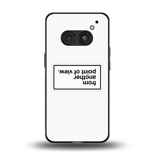 Point Of View White Edition back phone cover | glass case for nothing phone 2a plus