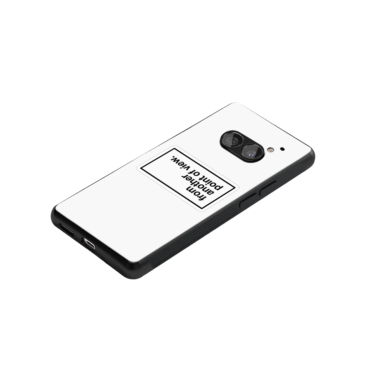 Point Of View White Edition stylish phone case for nothing phone 2a | glossy glass and slim fit
