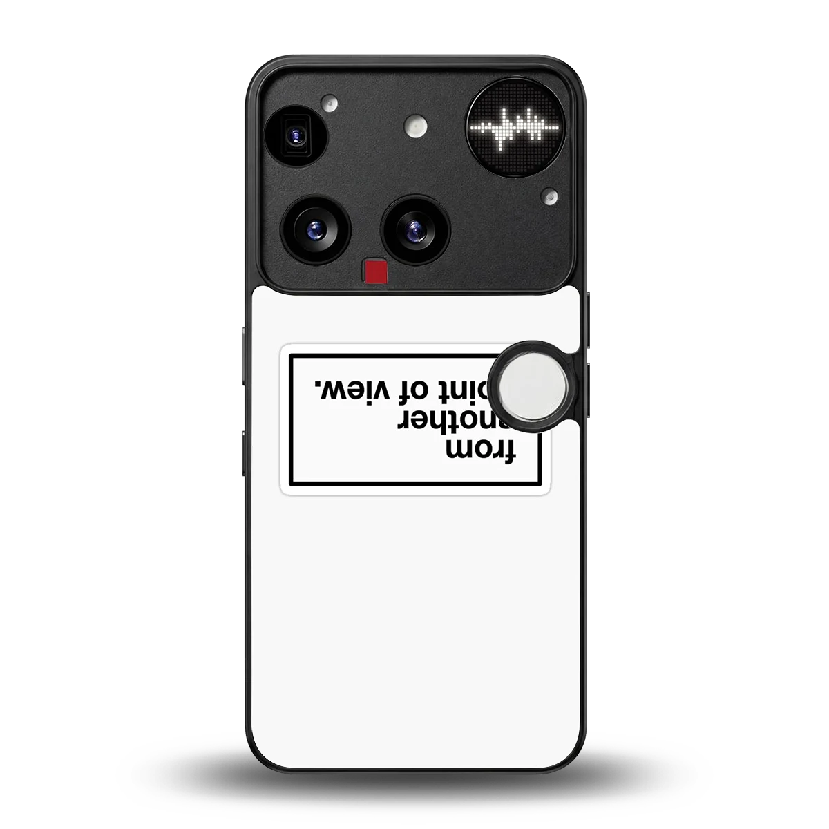 Point Of View White Edition back phone cover | glass case for nothing phone 3