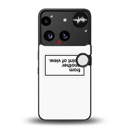 Point Of View White Edition back phone cover | glass case for nothing phone 3