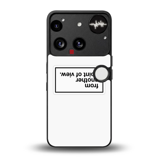 Point Of View White Edition back phone cover | glass case for nothing phone 3