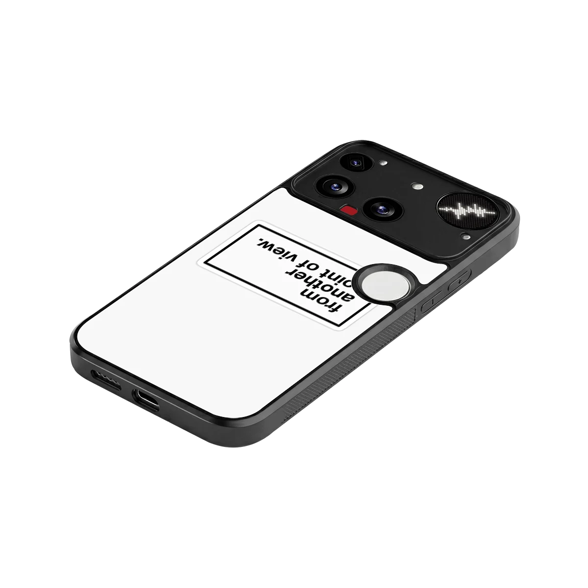 Point Of View White Edition stylish phone case for nothing phone 3 | glossy glass and slim fit