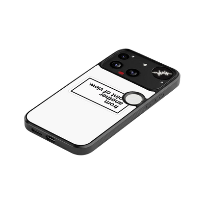 Point Of View White Edition stylish phone case for nothing phone 3 | glossy glass and slim fit