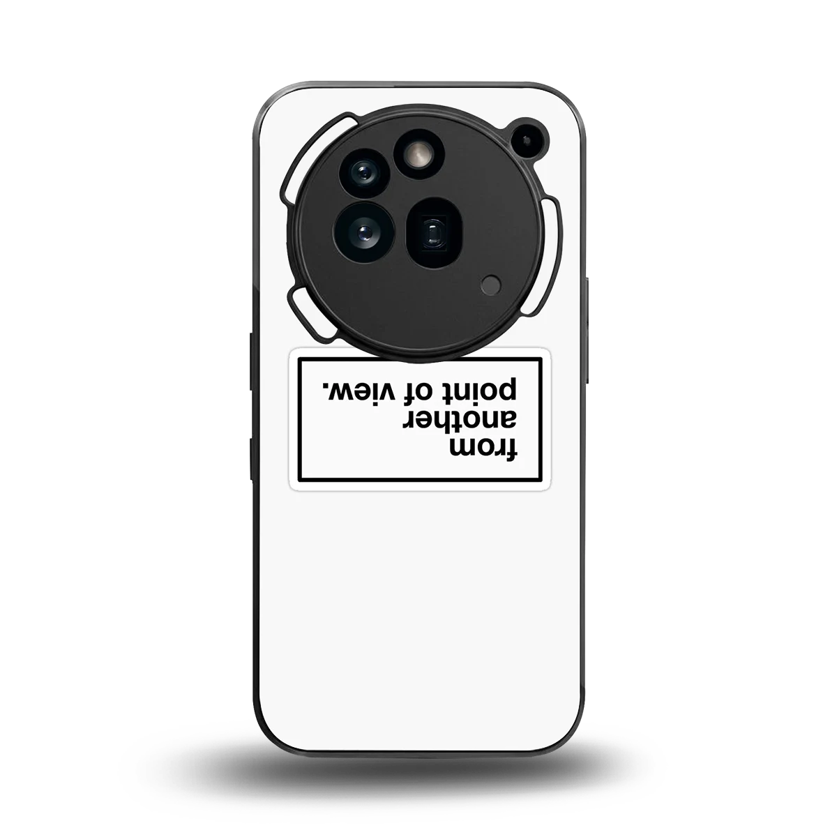 Point Of View White Edition back phone cover | glass case for nothing phone 3a pro